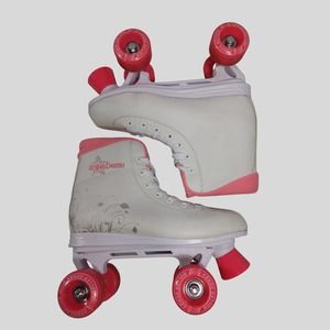 Roller Derby Women's White & Pink Classic Roller Skates